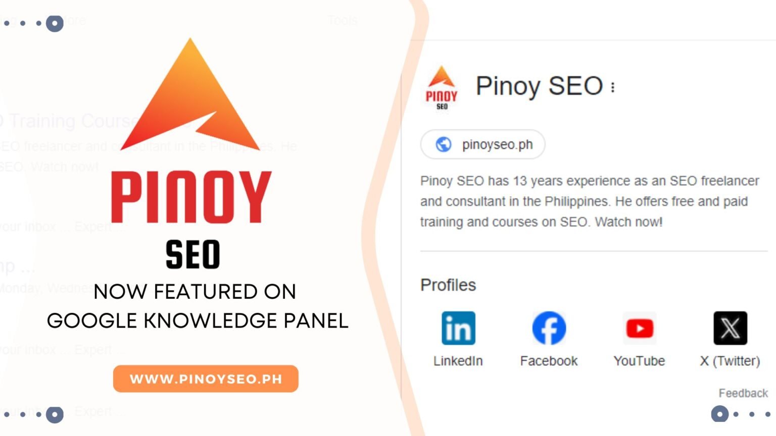 Pinoy SEO: Now Featured on Google Knowledge Panel - Pinoy SEO