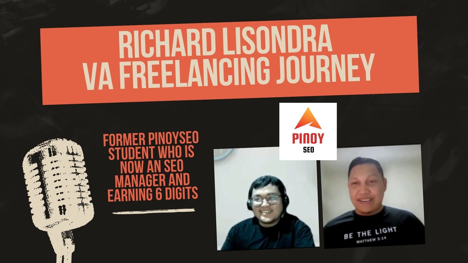 PinoySEOCast: Richard Lisondra VA Freelancing Journey