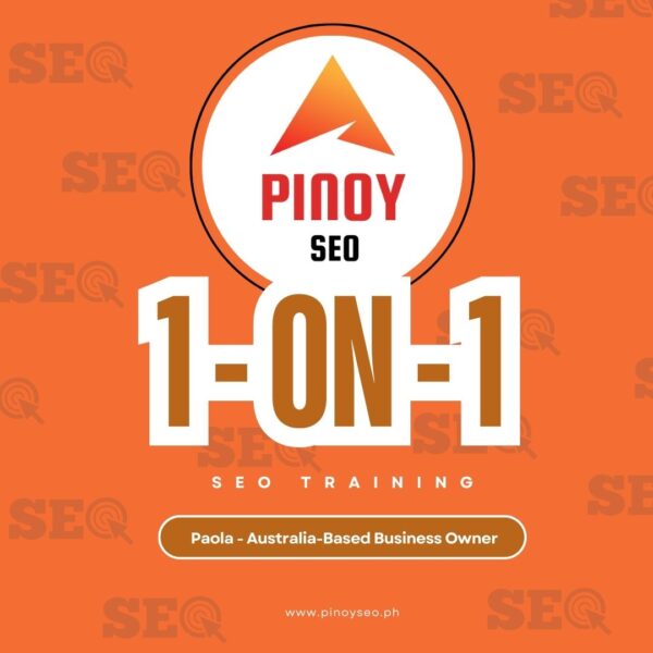 1 on 1 SEO Training - Paola - Australia-Based Business Owner