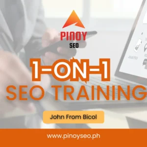 1 on 1 SEO Training - John from Bicol