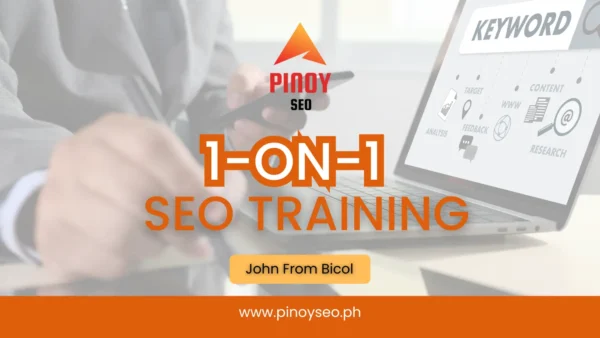 1 on 1 SEO Training - John from Bicol