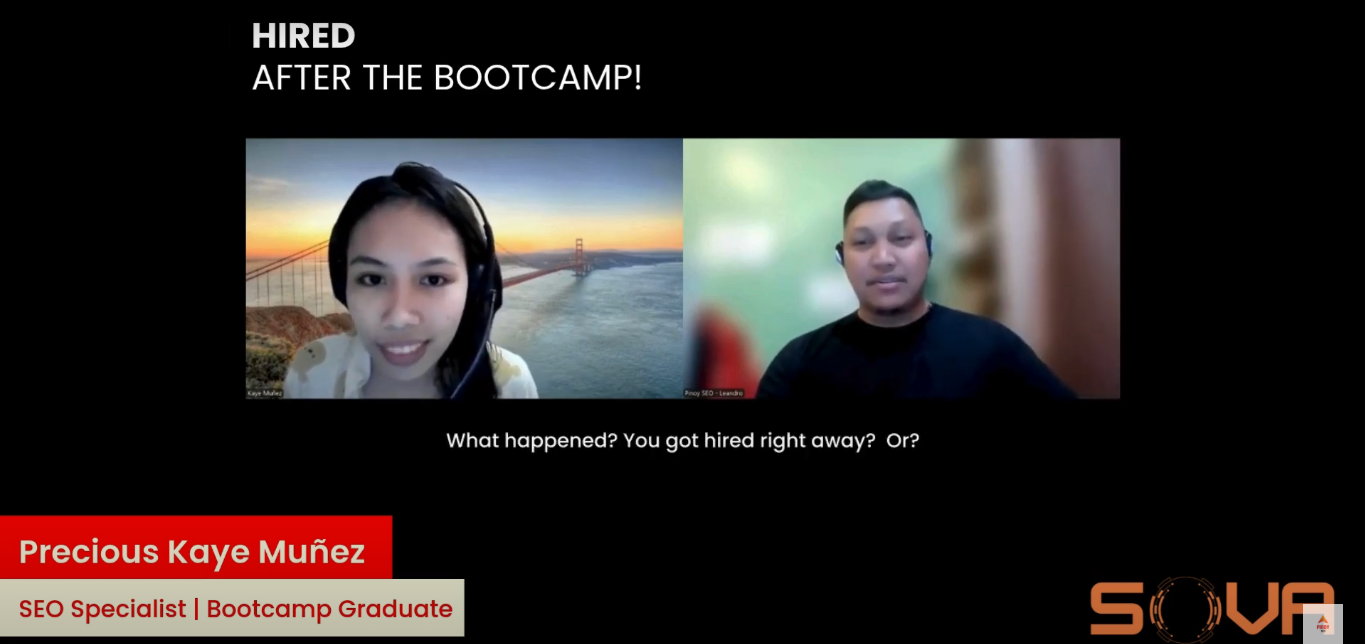 SEO Bootcamp Student Testimonial – Precious Kaye Muñez
