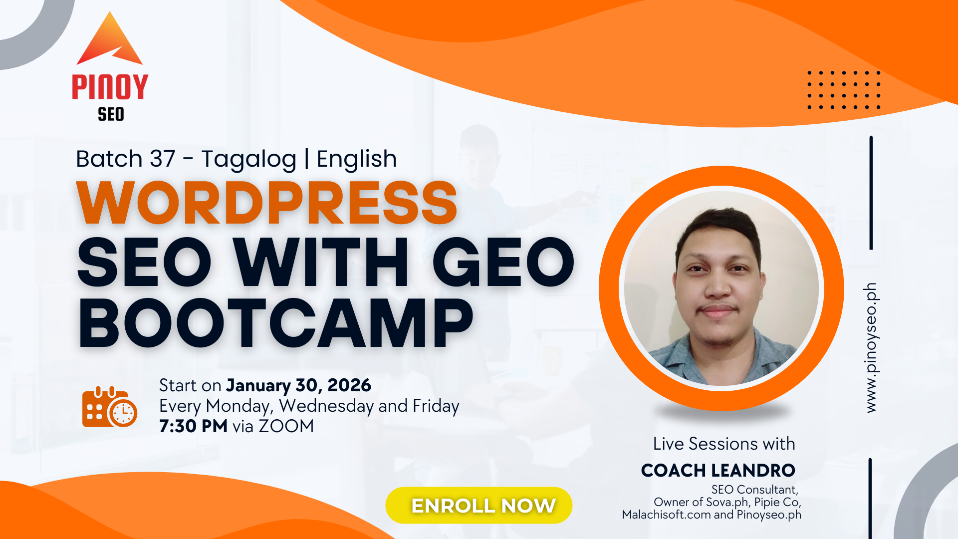 Batch 37 – 4-Week Online SEO with GEO Bootcamp – January 30, 2026 – March 4, 2026 – Tagalog -English - Reservations