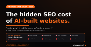 The Hidden SEO Cost of AI-Built Websites: Lessons From Optimizing One That Ignored SEO