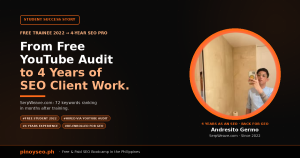 PinoySEO Student Success Story: Andres Germo — 4 Years as an SEO, Now Back for GEO (with 72 Keywords Ranking on SerpWeave.com)