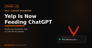 Yelp Is Now Feeding ChatGPT: Why You Must Verify + Optimize Your Yelp Listing in 2026